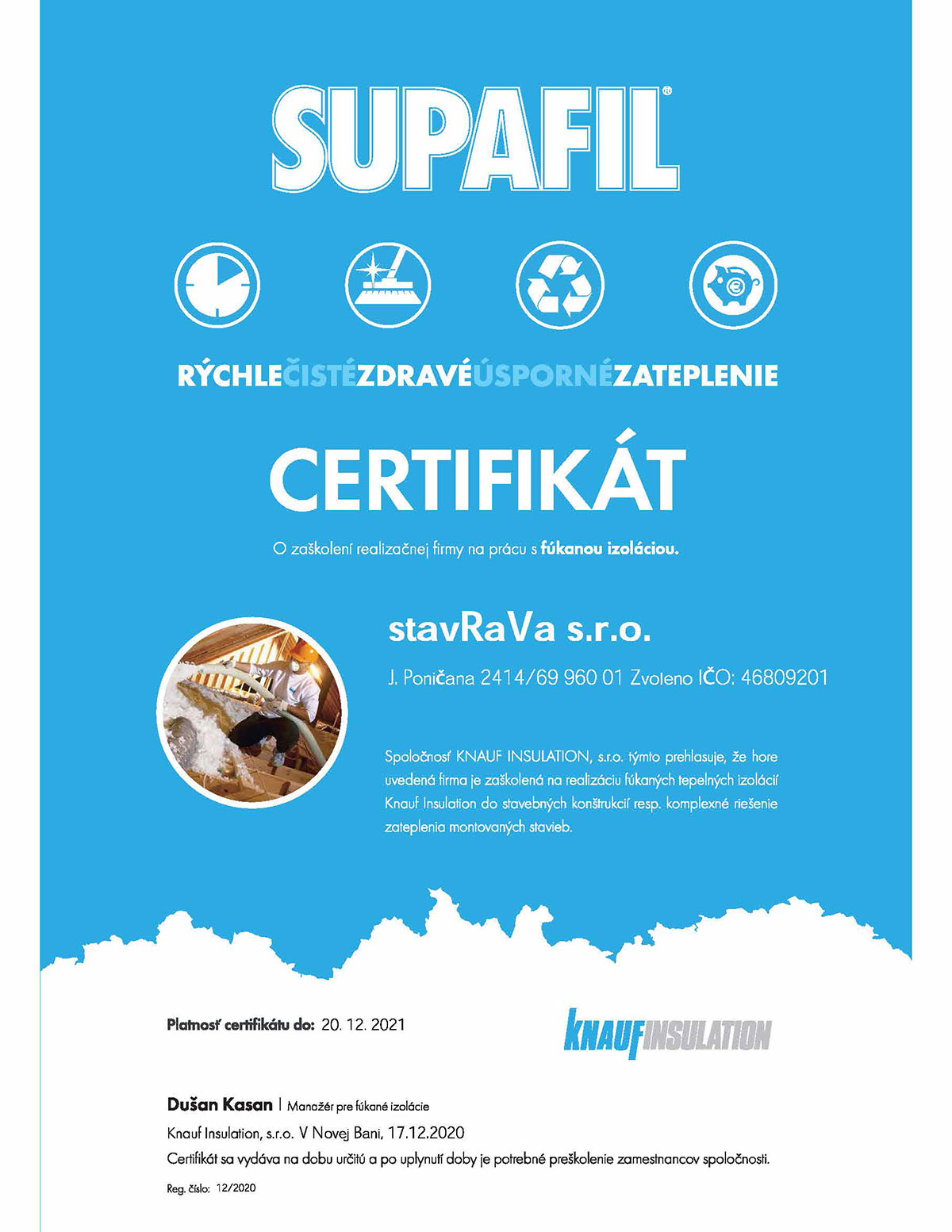 certifikat stavrava supafil